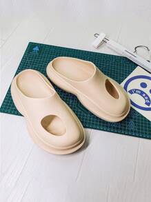 Guys Minimalist Hollow Out Slides