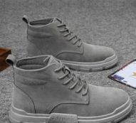 Guys Minimalist Lace-up Combat Boots