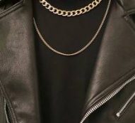 Guys Minimalist Layered Chain Necklace