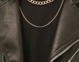 Guys Minimalist Layered Chain Necklace
