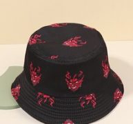 Guys Monster Pattern Bucket Hat