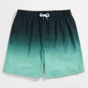 Guys Ombre Drawstring Swim Trunks