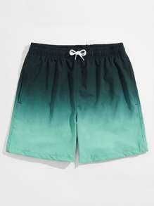 Guys Ombre Drawstring Swim Trunks