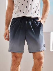 Guys Ombre Drawstring Swim Trunks