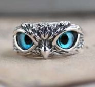 Guys Owl Design Ring