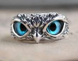 Guys Owl Design Ring