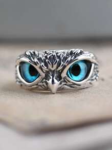 Guys Owl Design Ring