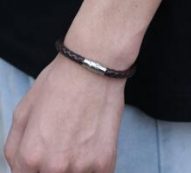 Guys PU Leather Bracelet