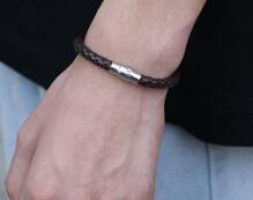 Guys PU Leather Bracelet