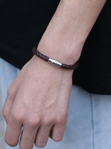 Guys PU Leather Bracelet