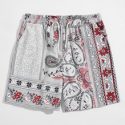 Guys Paisley Drawstring Shorts