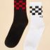 Guys Plaid Pattern Socks 2pairs