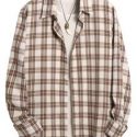 Guys Plaid Print Shirt Without Tee