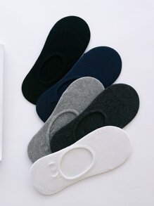 Guys Plain Invisible Socks 5pairs