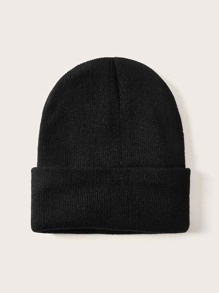 Guys Plain Knit Beanie