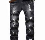 Guys Ripped Zip Fly Jeans