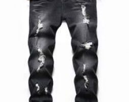 Guys Ripped Zip Fly Jeans
