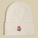 Guys Rose Embroidery Beanie