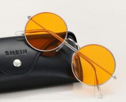 Guys Round Frame Tinted Lens Sunglasses