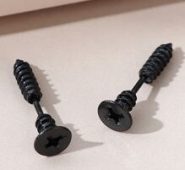 Guys Screw Design Earrings