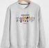 Guys Shoes And Letter Graphic Sweatshirt