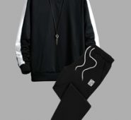 Guys Side Panel Pullover & Drawstring Sweatpants