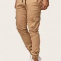 Guys Side Pocket Drawstring Waist Cargo Pants