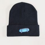 Guys Skateboard Shoes Embroidery Knit Beanie