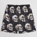 Guys Skull Graphic Drawstring Shorts