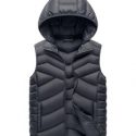 Guys Sleeveless Zip Puff Jacket