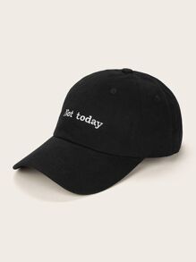 Guys Slogan Embroidery Baseball Cap