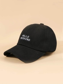 Guys Slogan Graphic Embroidery Baseball Cap