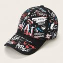 Guys Slogan Pattern Baseball Cap