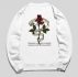 Guys Slogan & Floral Graphic Sweatshirt