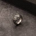 Guys Snake Engraved Ring