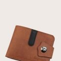 Guys Snap Button Fold Over Wallet