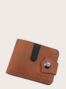 Guys Snap Button Fold Over Wallet