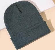 Guys Solid Knitted Hat