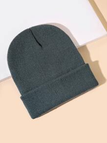 Guys Solid Knitted Hat