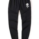 Guys Solid Rose Graphic Drawstring Sweatpants