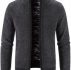 Guys Solid Zip Up Cardigan