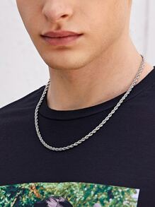 Guys Spiral Detail Necklace