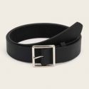 Guys Square Metal Buckle Belt