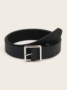 Guys Square Metal Buckle Belt