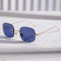 Guys Square Rimless Sunglasses