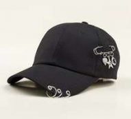 Guys Star & Heart Charm Baseball Cap