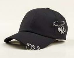 Guys Star & Heart Charm Baseball Cap