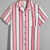 Guys Striped Button Front Shirt