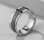 Guys Striped Design Ring