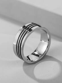 Guys Striped Design Ring